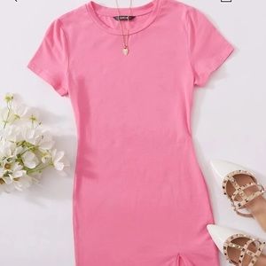 Split hem dress